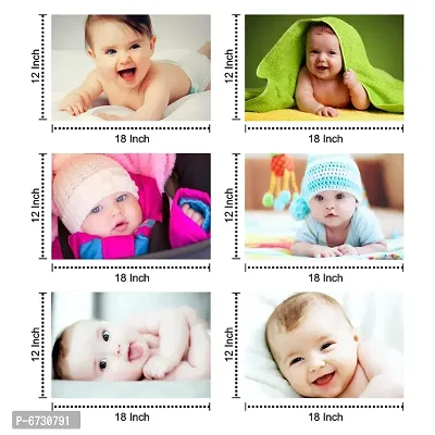 Self Adhesive Exclusive Cute Baby Posters Combo | Smiling Baby Poster | Poster for Pregnant Women | HD Baby Wall Poster for Room Decor CQ03 (Size : 45 cm x 30 cm) Pack of 6-thumb2