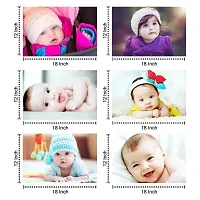 Self Adhesive Exclusive Cute Baby Posters Combo | Smiling Baby Poster | Poster for Pregnant Women | HD Baby Wall Poster for Room Decor CQ04 (Size : 45 cm x 30 cm) Pack of 6-thumb1