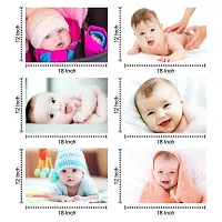 Self Adhesive Exclusive Cute Baby Posters Combo | Smiling Baby Poster | Poster for Pregnant Women | HD Baby Wall Poster for Room Decor CQ05 (Size : 45 cm x 30 cm) Pack of 6-thumb1