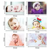 Self Adhesive Exclusive Cute Baby Posters Combo | Smiling Baby Poster | Poster for Pregnant Women | HD Baby Wall Poster for Room Decor CQ06 (Size : 45 cm x 30 cm) Pack of 6-thumb1