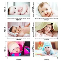 Self Adhesive Exclusive Cute Baby Posters Combo | Smiling Baby Poster | Poster for Pregnant Women | HD Baby Wall Poster for Room Decor CQ09 (Size : 45 cm x 30 cm) Pack of 6-thumb1