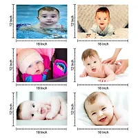 Self Adhesive Exclusive Cute Baby Posters Combo | Smiling Baby Poster | Poster for Pregnant Women | HD Baby Wall Poster for Room Decor CQ10 (Size : 45 cm x 30 cm) Pack of 6-thumb1