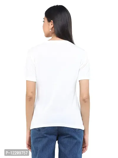 DECHEN Women Round Neck Solid Short Sleeves Casual T-Shirt-thumb4