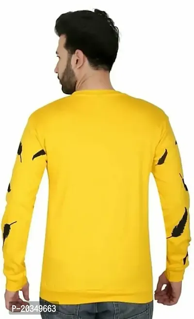 T Shirt for Men (Medium, Yellow)-thumb2