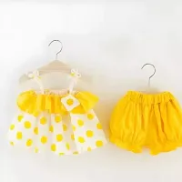 Stylish Cotton Blend Frock For Baby Pack Of 3-thumb1