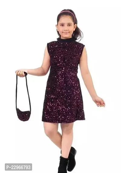 Fabulous Viscose Embellished Dress For Girls-thumb0