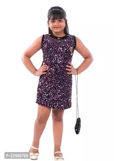 Fabulous Velvet Embellished Dress For Girls