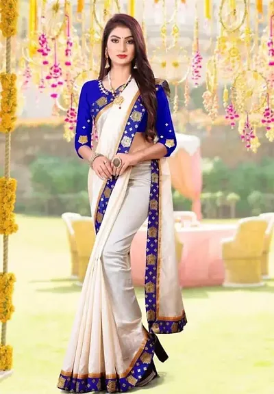 New In Chanderi Cotton Saree with Blouse piece 