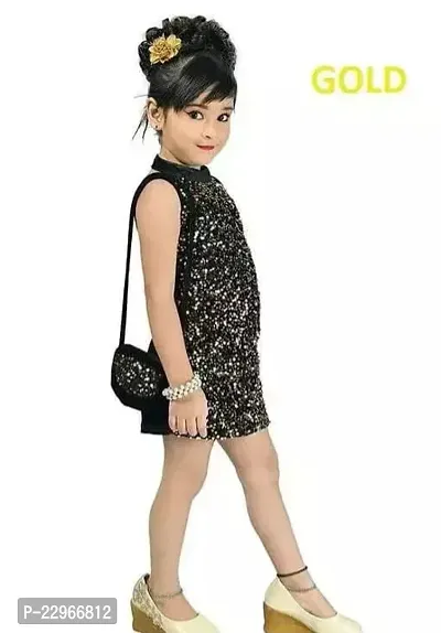 Fabulous Viscose Embellished Dress For Girls