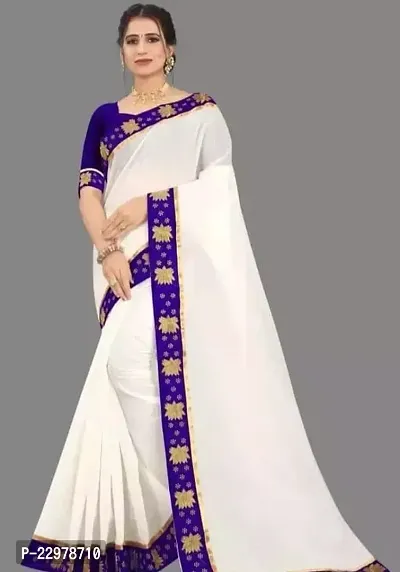 Stylish Chanderi Cotton Saree with Blouse Piece