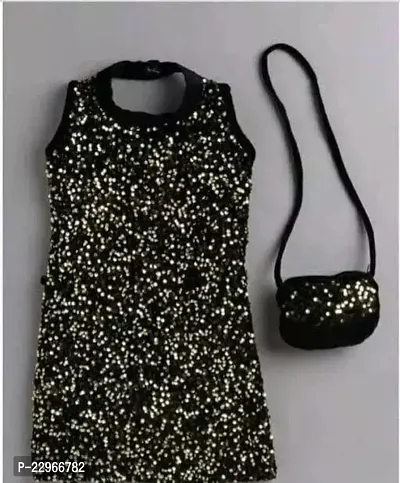 Fabulous Velvet Embellished Dress For Girls