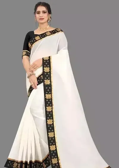 New In Chanderi Cotton Saree with Blouse piece 