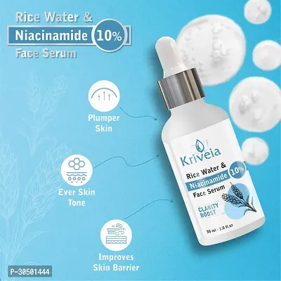 Kriveia Rice Water with 10% Niacinamide Face Serum for Oil Control  30ml Pack of 1-thumb4