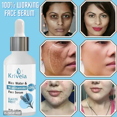 Kriveia Rice Water with 10% Niacinamide Face Serum for Oil Control  30ml Pack of 1-thumb0