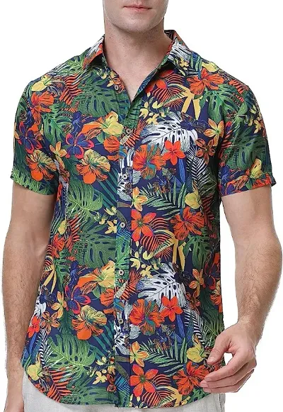 Trendy Men Crepe Printed Shirt Clothing Fabric