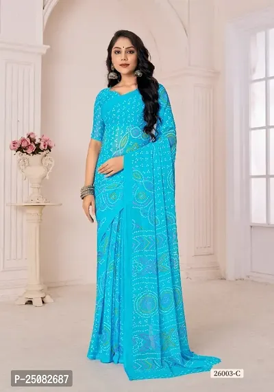 Trendy Women Chiffon Printed Saree