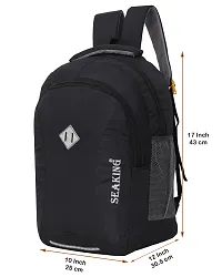 Medium 35 L Laptop Backpack Medium Daypack (Black)-thumb3