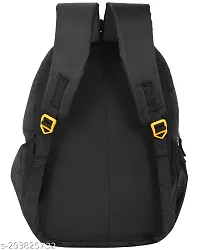 Stylish Black Waterproof Backpack For School College Office-thumb2