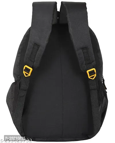 Stylish Black Waterproof Backpack For School College Office-thumb3