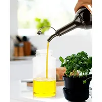 IDEAL PRIME Food-Grade Plastic 500ML Oil Dispenser/pour for Cooking, Easy Flow Oil and Vinegar Bottle, Liquid Dispenser, Transparent, Unbreakable (PACK OF 1) oil dispenser-thumb1