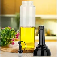 IDEAL PRIME Food-Grade Plastic 500ML Oil Dispenser/pour for Cooking, Easy Flow Oil and Vinegar Bottle, Liquid Dispenser, Transparent, Unbreakable (PACK OF 1) oil dispenser-thumb2