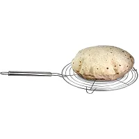 IDEAL PRIME Rust Proof Stainless Steel Roti Jali papad Jali Roaster With Heat Resistance Steel Handle Roti Grill,Chapati Grill (Round Roaster) Pack Of 1-thumb2