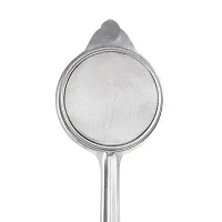 IDEAL PRIME  Stainless steel Wire Tong Sansi Pakkad Tea Strainer Combo Steel Pan Holder Chai Channi Pack Of 2-thumb3