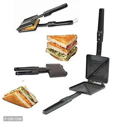 IDEAL PRIME Heavy Duty Aluminum Non-Stick And  Non-Coated Gas Toaster Maker and Crispy Grilled Sandwich Maker for morning Breakfast Bread Burger Gas Toaster/Sandwich Maker Pack Of 1-thumb5