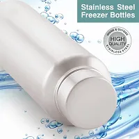 IDEAL PRIME Elegant Stainless Steel Single Wall Insulated Water Bottle,1100 ml, Silver | Leak Proof | Office Bottle | Sports Bottle |Tracking Bottle | Travel Bottle Pack Of 1-thumb1