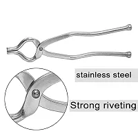 IDEAL PRIME Rust Proof Heavy Duty Stainless Steel Pakkad Sansi Pincer Utensils Bartan Holder Kitchen Tong with Easy Grip Kitchen Tools Pack Of 1-thumb4