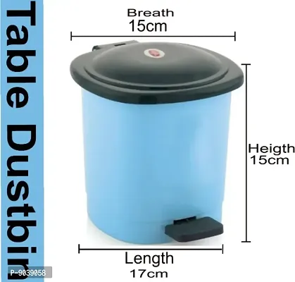 Classy Plastic Small Dustbin for Home  Office(Set of 2)-thumb4