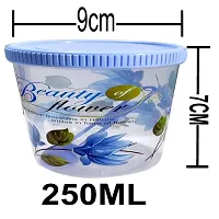 Round Shape Containers 250ml(Blue,Set of 3)-thumb1