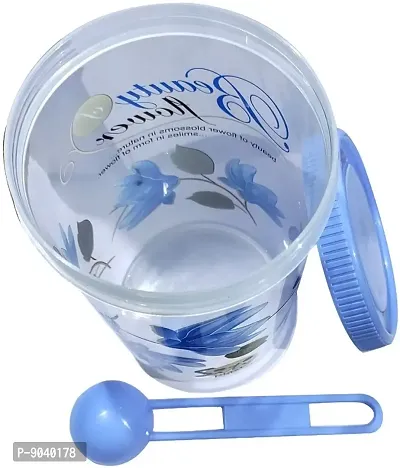 Round Shape Container 500ml(Blue,Set of 3)-thumb3