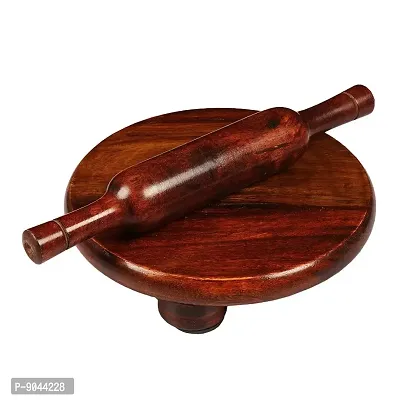 Natural Wooden Sheesham Chakla-Belan Set for Home  Kitchen(Pack of 1)-thumb0