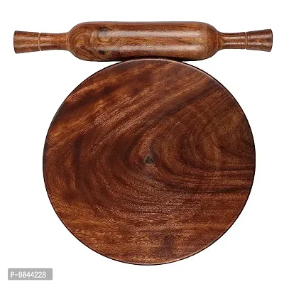 Natural Wooden Sheesham Chakla-Belan Set for Home  Kitchen(Pack of 1)-thumb4