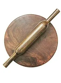 Natural Wooden Sheesham Chakla-Belan Set for Home  Kitchen(Pack of 1)-thumb1