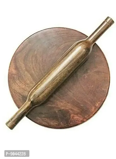 Natural Wooden Sheesham Chakla-Belan Set for Home  Kitchen(Pack of 1)-thumb2