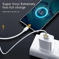 Realme 65W Super Vooc Charge,Data Sync Fast Charging Type-C Cable Compatible For Realme Xt,Realme Xt 730G,Realme X2,Realme C12,Realme 6 Pro,Realme Narzo 20A,Realme 7,Realme 7 Pro-White-thumb1