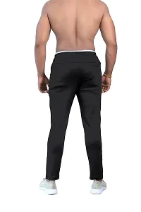 Men's Cotton Regular Fit Stretchable Athletic Loose Track Pants With Side Pockets-thumb3
