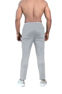 Men's Cotton Regular Fit Stretchable Athletic Loose Track Pants With Side Pockets-thumb3