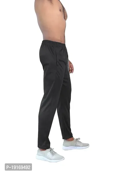 Men's Cotton Regular fit Running Track Pants with Zipper Pocket | Lowers for Men-thumb3