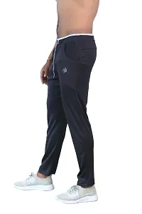 Men's Cotton Regular Fit Stretchable Athletic Loose Track Pants With Side Pockets-thumb2