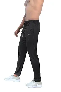 Men's Cotton Regular fit Running Track Pants with Zipper Pocket | Lowers for Men-thumb1