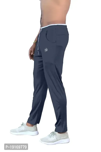 Men's Cotton Regular Fit Stretchable Athletic Loose Track Pants With Side Pockets-thumb3