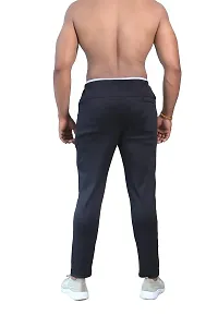 Men's Cotton Regular Fit Stretchable Athletic Loose Track Pants With Side Pockets-thumb3