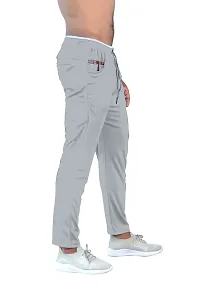 Men's Cotton Regular Fit Stretchable Athletic Loose Track Pants With Side Pockets-thumb1