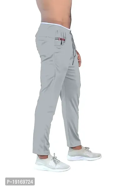 Men's Cotton Regular Fit Stretchable Athletic Loose Track Pants With Side Pockets-thumb2