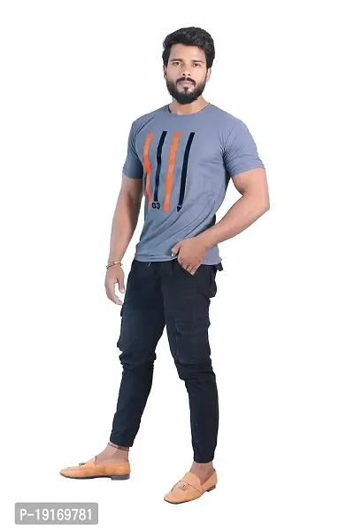 Men's Cotton Round Neck With Half Sleeve Casual T-shirt-thumb4