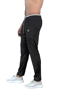 Men's Cotton Regular Fit Stretchable Athletic Loose Track Pants With Side Pockets-thumb2