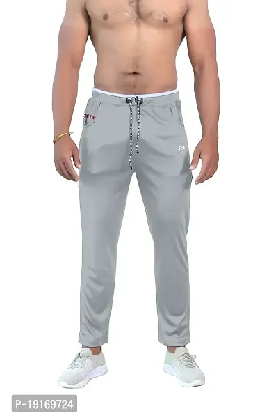 Men's Cotton Regular Fit Stretchable Athletic Loose Track Pants With Side Pockets